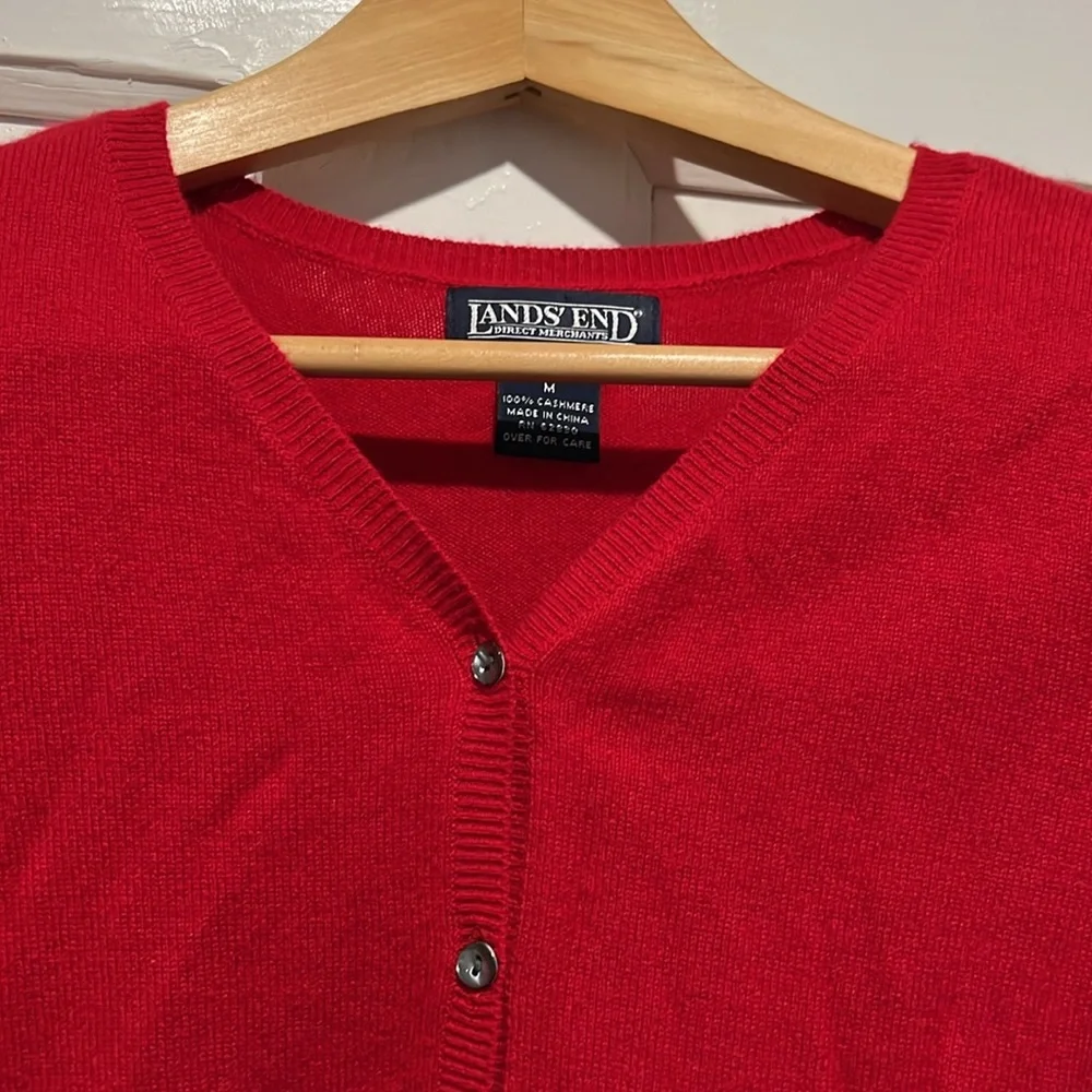 Red cashmere cardigan. Great condition. - Picture 2 of 3